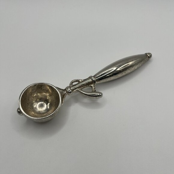 Unbranded Other - Vintage MCM Miniature Ice Cream Scoop Silver Tone Metal Decor Novelty Art Deco